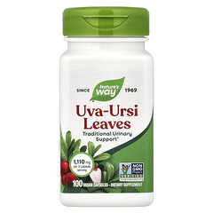 Листя Uva-Ursi, 100 веганських капсул (370 мг в 1 капсулі)