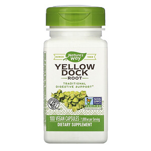 Отзывы о Натурес Вэй, Yellow Dock Root, 1,000 mg, 100 Vegan Capsules