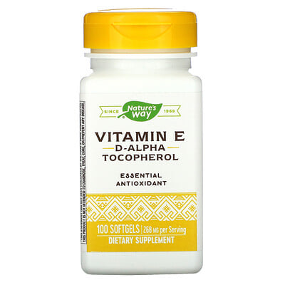 Nature's Way Vitamin E, 400 IU, 100 Softgels