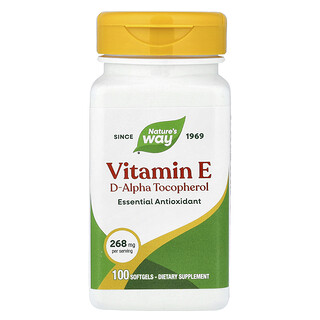 Nature's Way, Vitamina E, 268 mg, 100 capsule moi