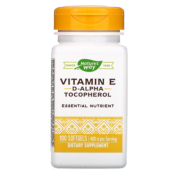 Nature's Way, Vitamin E, 400 IU, 100 Softgels iHerb
