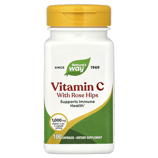 Nature's Way, ローズヒップ配合ビタミンC、100粒