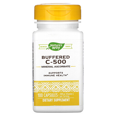 

Nature's Way Buffered C-500 500 mg 100 Capsules