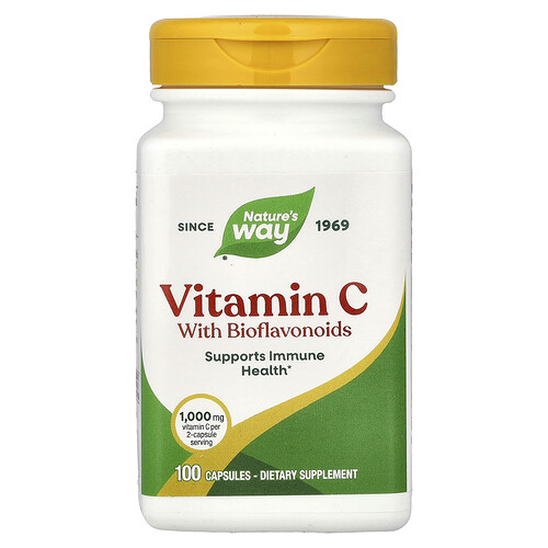 Nature's Way Vitamin C with Bioflavonoids, 100 Capsules