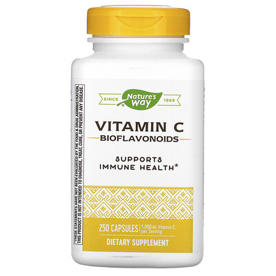 Nature's Way Vitamin C Bioflavonoids, 1,000 mg, 250 Capsules