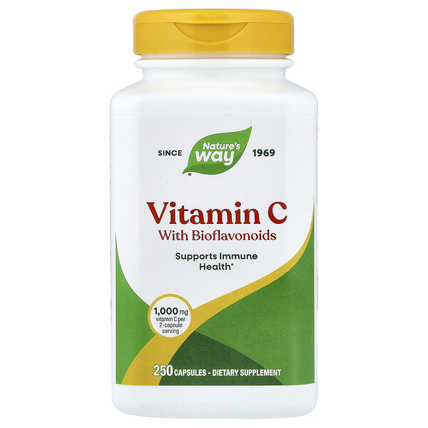Nature's Way Vitamin C With Bioflavonoids, 250 Capsules