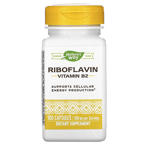 Отзывы о Натурес Вэй, Riboflavin, Vitamin B2, 100 mg, 100 Capsules