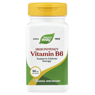 Nature's Way, Vitamine B6, 50 mg, 100 capsules