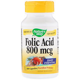 Отзывы о Folic Acid, 800 mcg, 100 Capsules