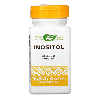Nature's Way, Inositol, una dosis diaria, 500 mg, 100 cápsulas