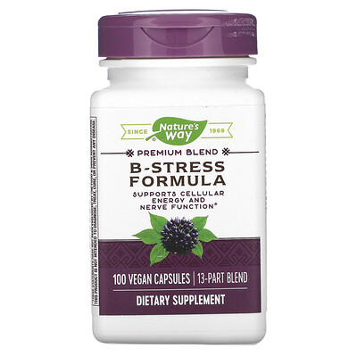 Nature's Way B-Stress Formula, 100 Vegan Capsules