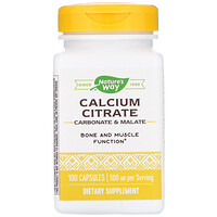 Calcium Citrate, 500 mg, 100 Capsules - изображение