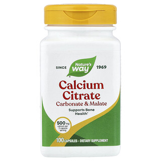 Nature's Way, Calcium Citrate, 100 Capsules (250 mg per Capsule)
