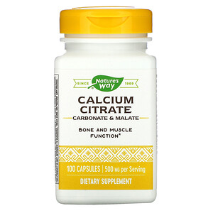 Отзывы о Натурес Вэй, Calcium Citrate, 500 mg, 100 Capsules