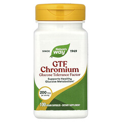 GTF, хром, 200 мкг, 100 веганських капсул