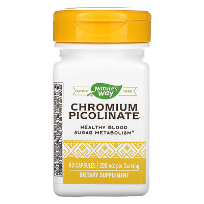 

Nature's Way Chromium Picolinate 200 mcg 60 Capsules