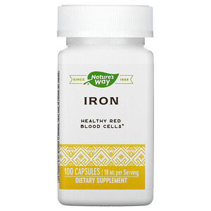 Отзывы о Натурес Вэй, Iron, 18 mg, 100 Capsules