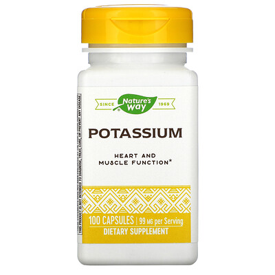 

Nature's Way Potassium 99 mg 100 Capsules