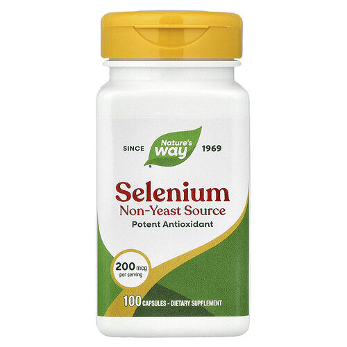Nature's Way, Selenium, Selen, 200 mcg, 100 Kapseln