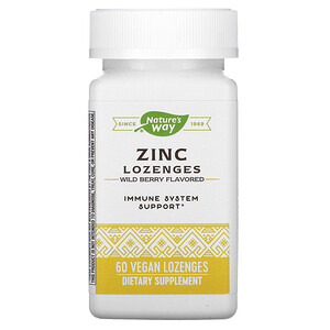 Отзывы о Натурес Вэй, Zinc Lozenges, Wild Berry Flavored, 60 Vegan Lozenges