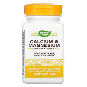 Отзывы о Натурес Вэй, Calcium & Magnesium Mineral Complex, 750 mg, 100 Capsules