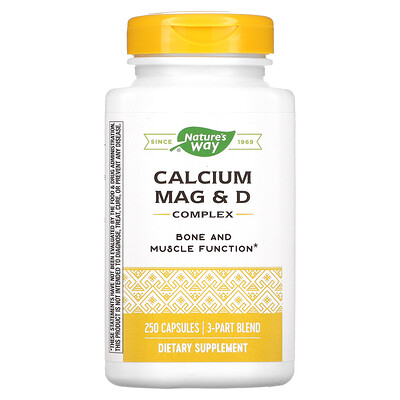 

Nature's Way Calcium Mag & D Complex 250 Capsules