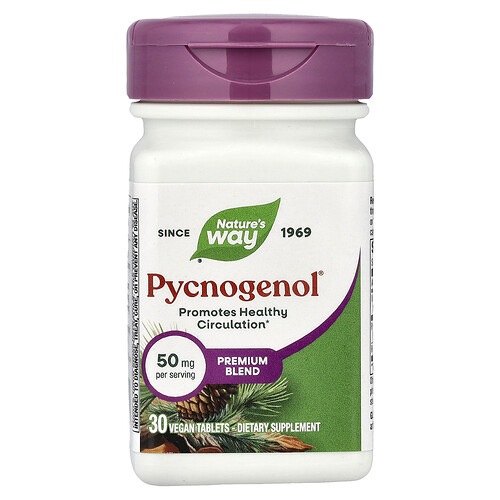 Nature's Way, Pycnogenol®, 30 vegane Tabletten