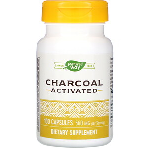 Отзывы о Натурес Вэй, Charcoal Activated, 560 mg, 100 Capsules