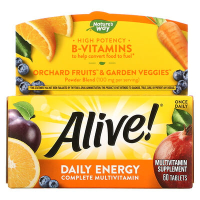 Nature's Way Alive! Daily Energy Complete Multivitamin 60 Tablets