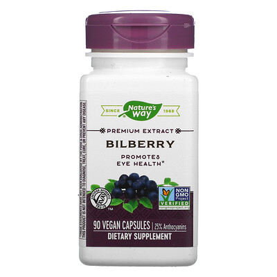 

Nature's Way Bilberry 90 Vegan Capsules