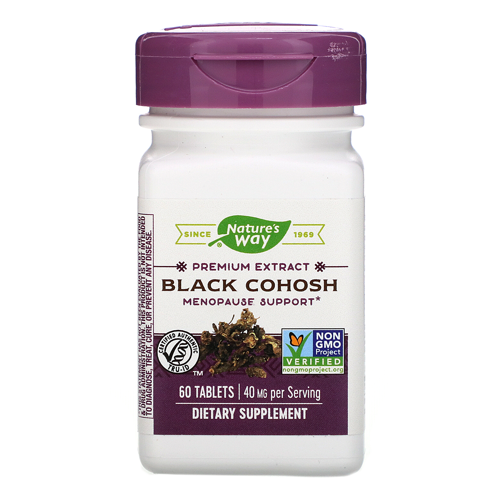 Nature's Way, Black Cohosh, 40 mg, 60 Tablets iHerb