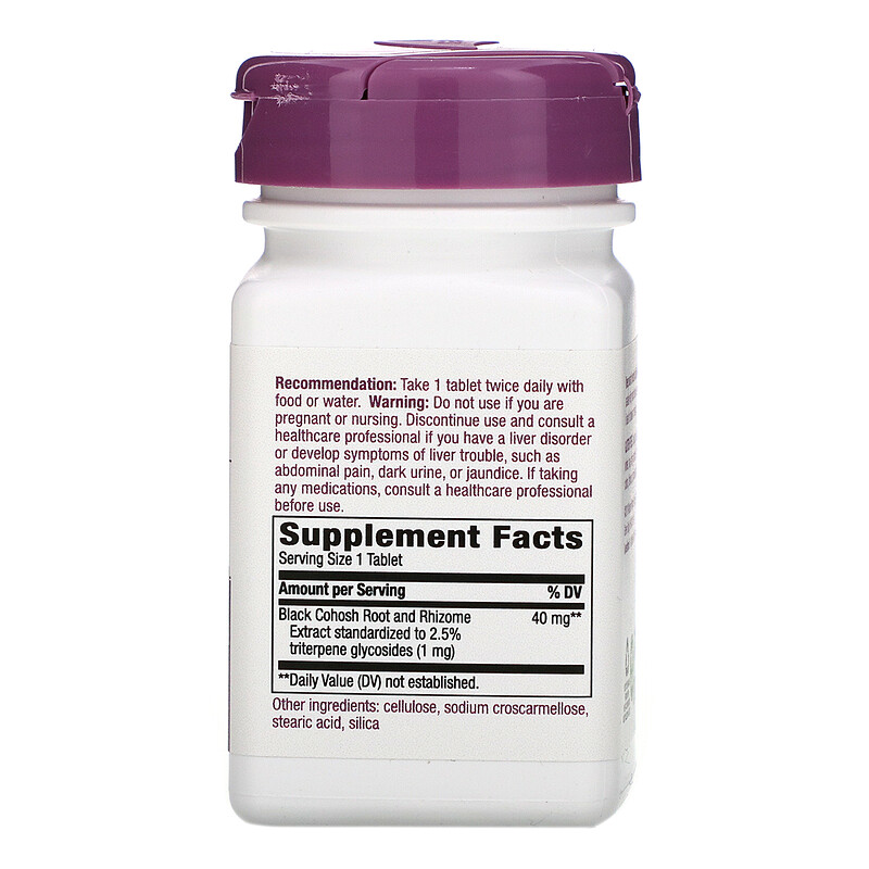 Nature's Way, Black Cohosh, 40 mg, 60 Tablets iHerb