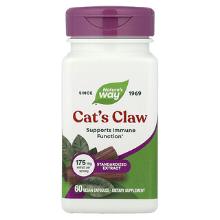 Nature's Way, Uña de gato, 175 mg, 60 cápsulas veganas