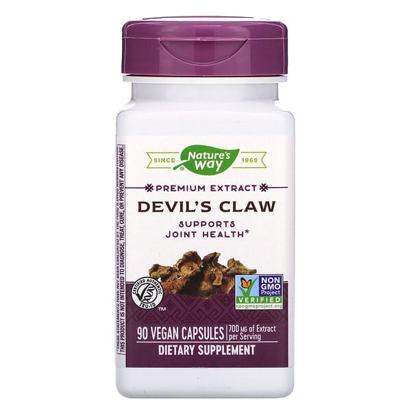 Nature's Way, Devil‘s Claw, Teufelskralle, 350 mg, 90 vegane Kapseln
