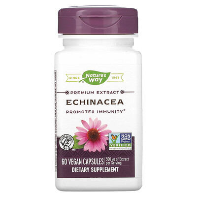 

Nature's Way Echinacea 500 mg 60 Vegan Capsules