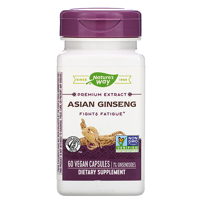 

Asian Ginseng, 60 Vegan Capsules