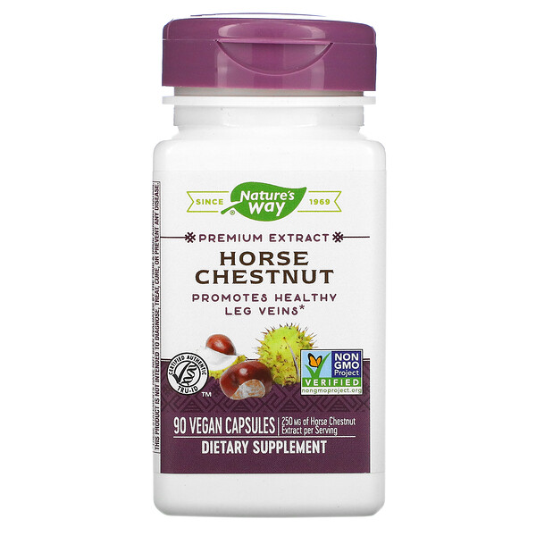 Horse Chestnut, 250 mg, 90 Vegan Capsules