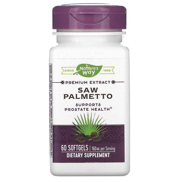 Nature's Way, Saw Palmetto, 160 mg, 60 Softgels iHerb