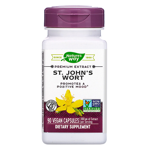 Nature's Way, St. John's Wort, 300 mg, 90 Vegan Capsules