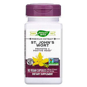 Натурес Вэй, St. John's Wort, 300 mg, 90 Vegan Capsules отзывы покупателей