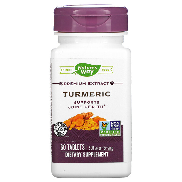 Nature's Way‏, Premium Extract, Turmeric, 500 mg , 60 Tablets