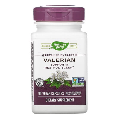 Nature's Way корень валерианы, 220 мг, 90 веганских капсул