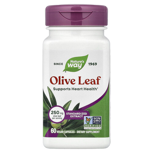 Nature's Way, Olive Leaf, 250 mg, 60 Vegan Capsules