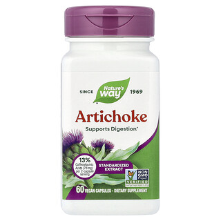 Nature's Way, Artichoke, standardisiertes Extrakt, 60 vegane Kapseln
