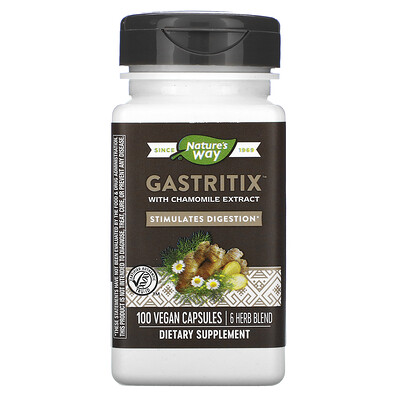 

Nature's Way, Gastritix with Chamomile Extract, 100 Vegan Capsules