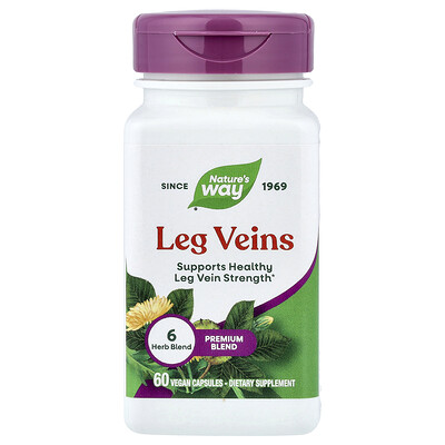 Nature's Way, Venas de las piernas, 60 cápsulas veganas