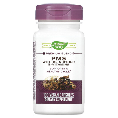 

Nature's Way, PMS with B6 & Other B-Vitamins, 100 Vegan Capsules