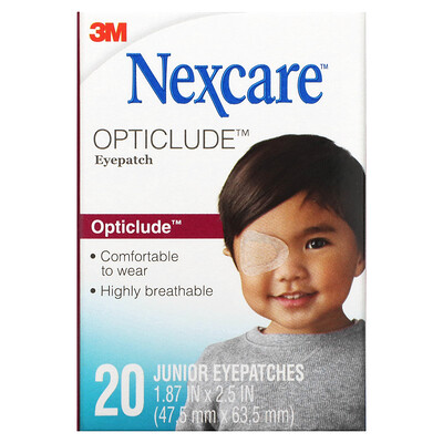 

Nexcare Opticlude Junior, патчи для глаз, 20 штук