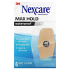 Clear Waterproof Bandages, Max Hold, Knee & Elbow, 6 Bandages