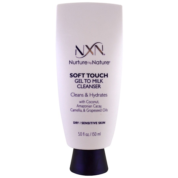 NXN, Nurture by Nature, Soft touch Gel to Milk Cleanser, Dry